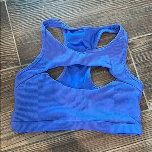 Cara Loren Blue Racerback Sports Bra